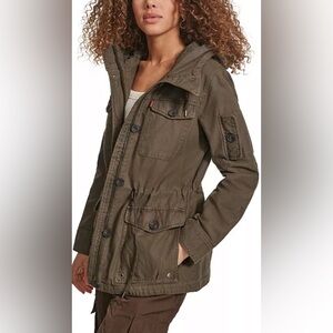 Levi's Khaki Utility Army Jacket for Women Size Medium BNWT